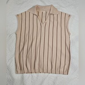 Size Lg Sweater, Can Be Worn Alone Or With Shirt Under